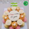 Bánh kỷ niệm 10 năm ngày cưới BNC01 3 Bánh Kỷ Niệm 10 Năm Ngày Cưới 2 Tầng - Bnc01