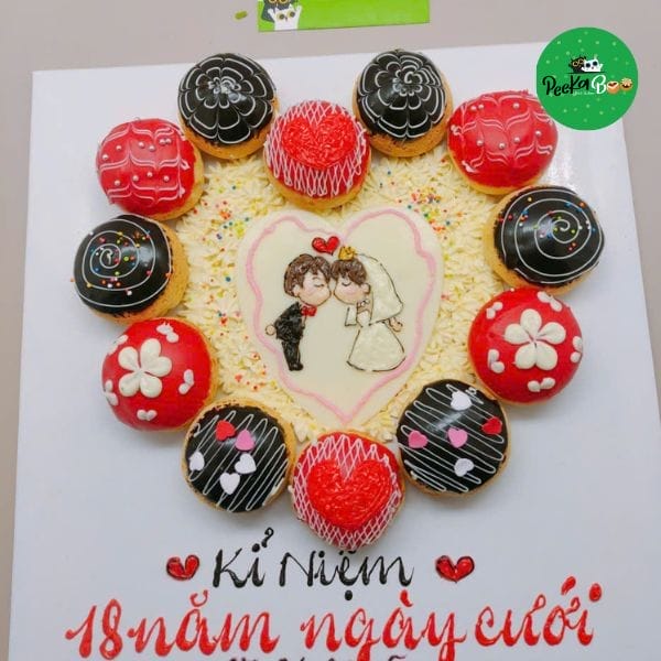 Bánh kỷ niệm ngày cưới BNC02 1 Bánh Kỷ Niệm Ngày Cưới đẹp Bnc11
