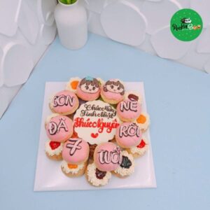 Bánh sinh nhật 2 tầng giành cho bé gái 7 tuổi - BBG01