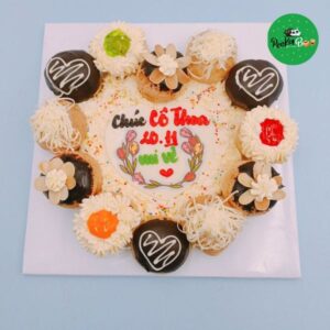 Bánh sinh nhật tặng cô giáo mẫu trái tim - CG2