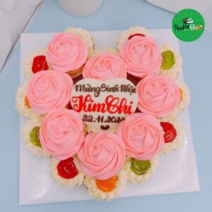 Bánh Sinh Nhật Cho Người Yêu Trái Tim 2 Tầng By04