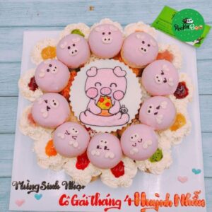 Bánh Sinh Nhật Hình Con Lợn đáng Yêu Bg08