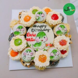 Bánh Sinh Nhật Hình Con Rắn Dễ Thương Bg06