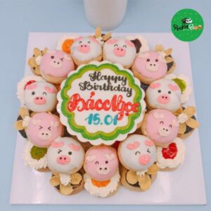 Bánh Su Sinh Nhật Bé Gái Hình Heo Dễ Thương Bbg10