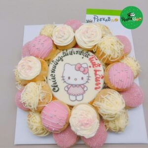 Bánh Su Sinh Nhật Bé Gái Hình Mèo Kitty Bbg07